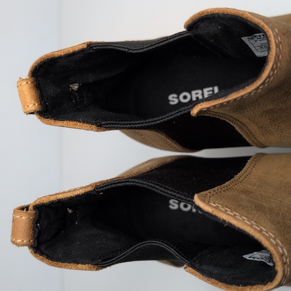 Sorel Joan of Arctic II hidden wedge brown ankle boot womans sz 9.5 EU 40.5 - Picture 11 of 15